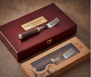 Elegant Stainless Steel Flatware Set With Wood Handles Vintage Design Dishwasher Safe For Wedding <b>Table</b> And Restaurant - Product Image 4
