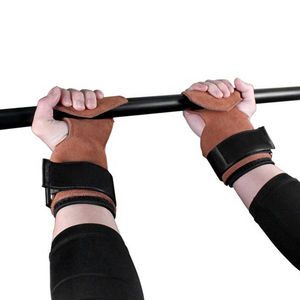 Crochets de musculation robustes 2026 avec sangles de poignet et support de préhension pour soulevés de terre, tractions et shrugs - Product Image 3