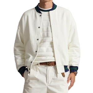 Blouson de baseball en velours côtelé pour homme, coupe décontractée premium, style universitaire, OEM personnalisé, luxe, athleisure, streetwear, vêtement d'extérieur, style vintage sur le devant, style sportif - Product Image 1