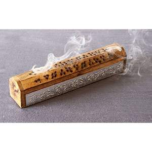 Support décoratif artisanal en bois pour encens, idéal pour la méditation, le yoga et l'aromathérapie, pour bâtonnets d'encens naturels - Product Image 2