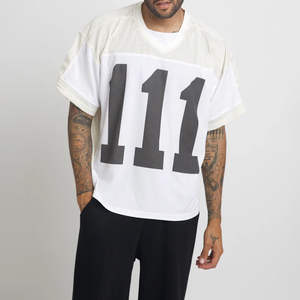 T-shirt en maille tricoté pour homme, coupe ajustée, personnalisable pour équipe de football américain, par le fabricant - Product Image 6