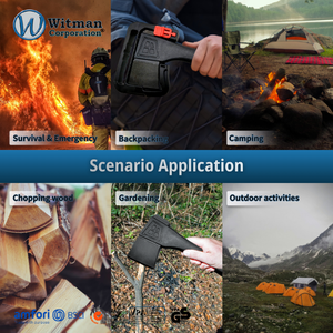 23cm <b>Camping</b> <b>Axe</b> with One Piece Forged Grade-A Carbon Steel for Outdoor Cutting Survival Hiking Hatchet OEM ODM OBM - Product Image 6