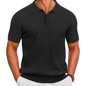Camisa de Manga Corta para Hombre, Diseño Personalizado, Tela de Lona de Poliéster/Algodón, Corte Regular, Patrón Sólido, Antiarrugas, Logotipo Personalizado - Product Image 1
