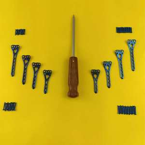 Plaque LCP à angle variable pour radius distal volaire, 27 mm, en acier inoxydable orthopédique, kit d'implants traumatologiques réutilisable pour chien, 3-6 trous, 5 pièces - Product Image 1