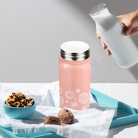 (Exemple de commande) Vente directe usine, produit phare : Thermos moderne à double paroi en acier inoxydable avec revêtement en porcelaine, 12oz/380ml, IKUK