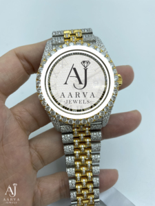 AARVA JEWELS กลไกมิโยตะสุดหรู ตัวเรือนสแตนเลสสตีล 38 มม. อะนาล็อกควอตซ์ คริสตัลแซฟไฟร์ สายนาฬิกาขนาด 20 มม. - Product Image 1