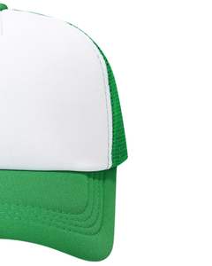 Gorra Trucker Personalizada Verde y Blanca con Malla Trasera, Ajustable, Transpirable, con Espuma de Poliéster en la Parte Delantera y Logotipo Personalizado - Product Image 3