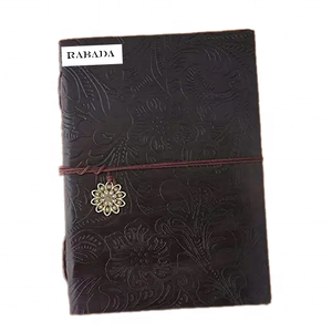 Cahiers flexibles en cuir PU avec beau motif antique en relief Classeur en cuir personnalisé au prix de gros - Product Image 1