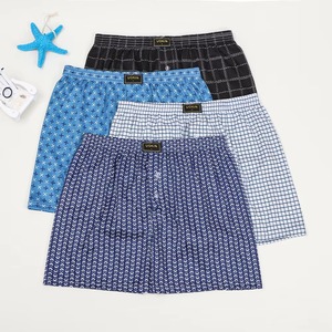 Calzoncillos Boxer de Verano para Hombre, Transpirables, Sueltos, Suaves, para el Hogar, con 100% Algodón/Poliéster - Product Image 5