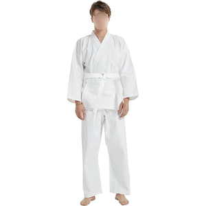 Tenues d'arts martiaux : Veste et pantalon en tissu gaufré, Gi léger pour l'entraînement de karaté et de judo - Product Image 5