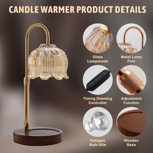Electric <b>Dimmer</b> Candle Warmer Lamp for Home Warmth Mom Christmas Birthday Gifts for Women - Product Image 6