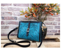Bolso de hombro de cuero genuino Vintage de diseñador para mujer, forro de algodón hecho a mano, bolso único de verano con estilo para mujer, Primavera
