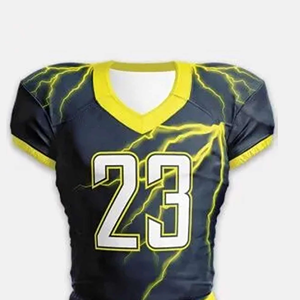 Ensemble d'uniformes de football américain personnalisés par sublimation pour garçons et adultes - Tissu respirant à séchage rapide et anti-humidité en Spandex/Polyester - Product Image 4