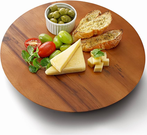 Plato Giratorio de Madera de Acacia de Primera Calidad, Personalizado, Giratorio, de Grado Alimenticio, de Lujo - Product Image 4