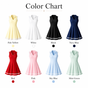 Faldas de Tenis Transpirables Color Marrón para Mujer, con Forro Interior y Pantalones Cortos, Nombre del Equipo Personalizado, Ropa Deportiva para Adultos - Product Image 6