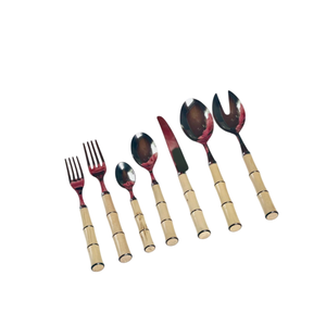 Classic Flatware Set With Resin Handles High Mirror Polish Stainless Steel Dishwasher Safe for Wedding Tableware Use - Product Image 3