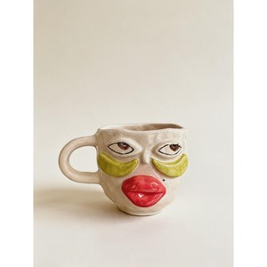 Eye Catching Handmade Ceramic <b>Mug</b> With Cartoon Face Design Matte Finish Novelty Gift <b>For</b> Party - Product Image 3