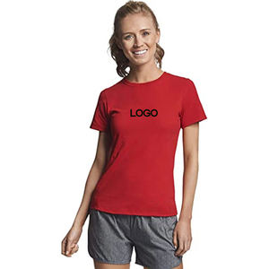 Camiseta elegante para mujer, camiseta cómoda con estampado, Top informal de manga corta con cuello redondo, ropa de primavera/verano para mujer - Product Image 5