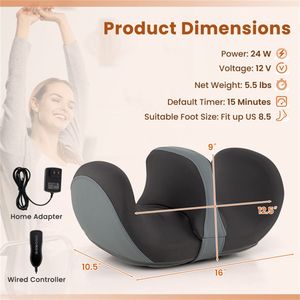 Massaggiatore per Schiena in Pelle con Funzioni di Riscaldamento, Vibrazione e Impastamento Shiatsu per Uso Portatile e Pieghevole - Product Image 3
