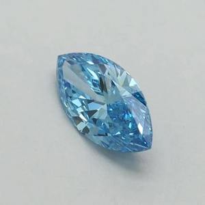 Diamante azul marquesa de corte elegante y vibrante, cultivado en laboratorio, certificado por IGI, diamante azul suelto para anillo de compromiso personalizado de 1 a 5 quilates VVS VS - Product Image 6