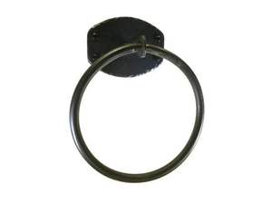 Anillo para Toallas de Hierro de Diseño Único, Soporte de Pared para Toallas de Mano, Accesorio Decorativo Rústico para Baño - Product Image 3