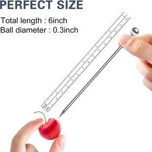 Stuzzicadenti in Acciaio Inox da 6 Pollici Riutilizzabili per Cocktail, Spiedini per Martini, Olive, Frutta e Antipasti - Product Image 2