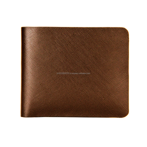 Billeteras cortas de cuero para hombre de primera calidad de fabricante directo, logotipo personalizado de alta calidad, opción de compra a granel geométrica RFID abierta - Product Image 3