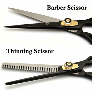 Professional Hairdressing Scissors <b>Set</b> <b>Barber</b> Scissor <b>Set</b> 440-C Salon Scissors <b>Set</b> - Product Image 4