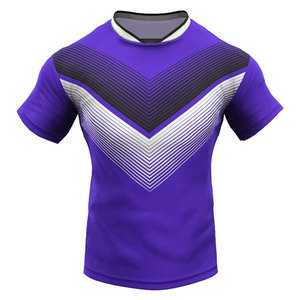 Maillot de rugby brodé avec logo, tenue de course, nouvelle collection été, personnalisable pour équipes – Vêtements de rugby en promotion - Product Image 4