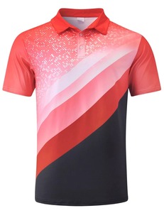 T-shirt Sportif Homme à Manches Courtes Uni Séchage Rapide Anti-Plis Tricoté 100% Polyester Noir Rouge Orange - Product Image 3