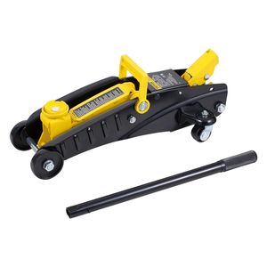 Martinetto idraulico da corsa in ferro per impieghi gravosi da 2 tonnellate (4400 libbre) a basso profilo con cavalletti inclusi - Product Image 1