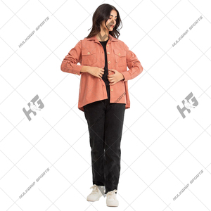 Woman Blouses Cotton Office with Buttons Women Casual Turn Down Collar Long Shirts - Product Image 2