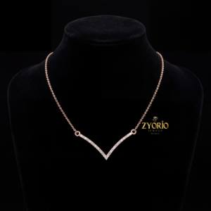 Elegante Collar de Diamantes Chapado en Oro Rosa para Mujer con Símbolo de Eternidad - Regalo de Lujo para Novia, Compromiso o Aniversario - Product Image 3