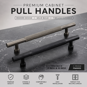 Modern Zinc Alloy Square Bar Cabinet Furniture <b>Pull</b> <b>Handle</b> Black & Gray for Kitchen Bedroom Wardrobe Drawer <b>Door</b> - Product Image 1