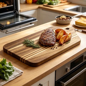 Planche à découper et à servir en bois durable très demandée pour le pain, le fromage, les fruits et les collations, disponible à un bon prix - Product Image 2