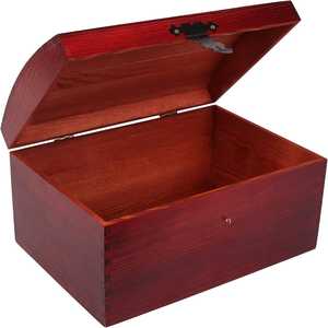 Caja de Almacenamiento de Madera Maciza, Organizador de Madera Grande con Tapa, Caja de Almacenamiento Decorativa de Estilo Vintage, Organizador para el Hogar - Product Image 1