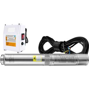 Pompe submersible pour puits profond 3HP 230V/60Hz avec cordon de 33 pieds et boîtier de commande externe en acier inoxydable de 4 pouces, 37 GPM, hauteur de refoulement 640 pieds - Product Image 4