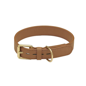 Premium PU Leather Dog <b>Collar</b> with Gold Brass Buckle Adjustable Personalized <b>Pet</b> <b>Collar</b> Wholesale B2B Supplier Multi-Color - Product Image 1