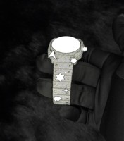 Montre automatique de luxe personnalisée en acier inoxydable, style sport antique, haute qualité, unisexe, style hip-hop, analogique, verre givré