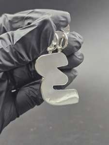 Custom Goat Bail Latter <b>Pendant</b> Hip Hop Bling VVS Moissanite 925 <b>Silver</b> Latter <b>Pendant</b> <b>Initial</b> Lucky Latter Number Logo <b>Pendant</b> - Product Image 3