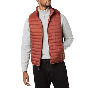Breathable Canvas Quilted Puffer Vest Stand Warm Winter <b>Jacket</b> Outdoor Sportswear Lightweight Comfortable Daily Wear Men's - Product Image 1