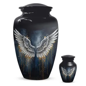 Angel Wing American Style Large Urns <b>for</b> Human <b>Ashes</b> Cremation <b>Keepsake</b> Urn Durable 220 Cubic Inch Capacity <b>for</b> Male and Female - Product Image 2