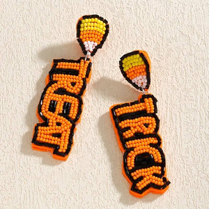 Joyas de Moda para Halloween Hechas a Mano con Cuentas de Arroz, Dulces de Maíz Elegantes para Fiesta de Halloween, por MULTI CRAFT - Product Image 6