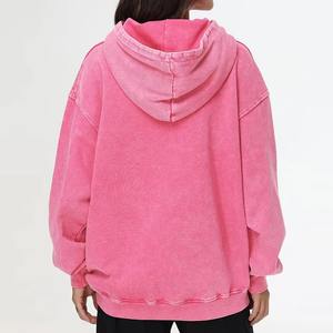 Sudaderas con capucha para mujer, cómodas, antibacterianas, de alta demanda, con lavado ácido, antipilling, de secado rápido, últimas novedades en sudaderas con capucha para mujer con lavado ácido. - Product Image 5
