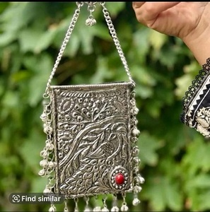 Sac à main de soirée pour femme, style indien, avec mosaïque Kundan - Product Image 2
