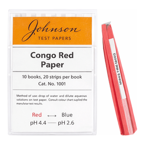 Bandelettes indicatrices de pH rouge Congo Johnson pour tests d'acidité, d'alcalinité et de neutralisation - Product Image 3