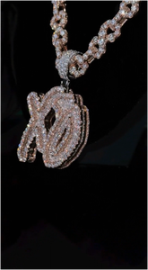 Custom VVS Moissanite Hip Hop <b>Pendant</b> 925 Sterling <b>Silver</b> <b>Initials</b> Name High Quality Iced GRA Certified Unisex Charms - Product Image 4