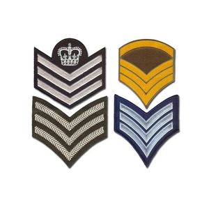 Insignia de Chevron de Alta Calidad para Uniformes, Parches y Emblemas Bordados Decorativos para Atuendos Formales, Servicio OEM - Product Image 3