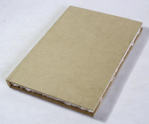 Cuaderno de Tapa Dura de Fibra de Cáñamo, Papel Reciclado de Algodón Hecho a Mano con Bordes Naturales - Product Image 2