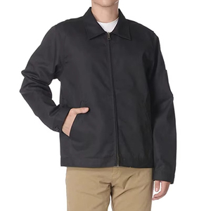 OEM Manufacturer Custom Logo Printed Collar Closure Breathable Quick Dry Winter Wear Canvas Men's <b>Coach</b> Jacket For Online Sale - Product Image 6